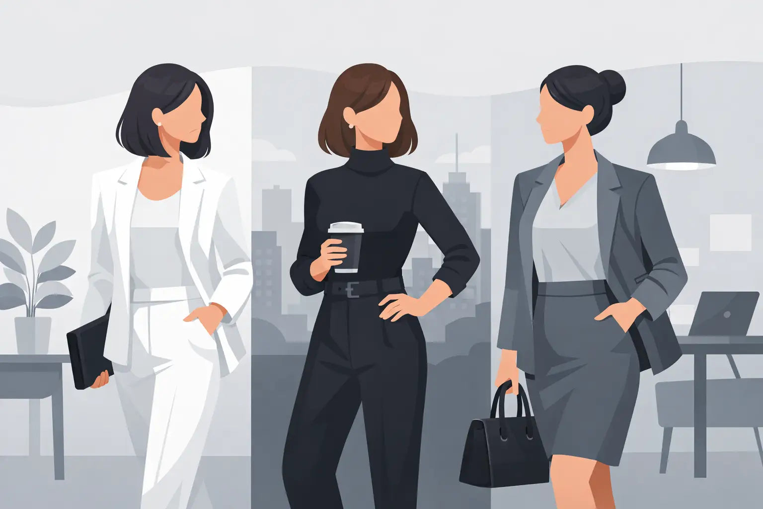 How to Style Monochrome Office Outfits Well