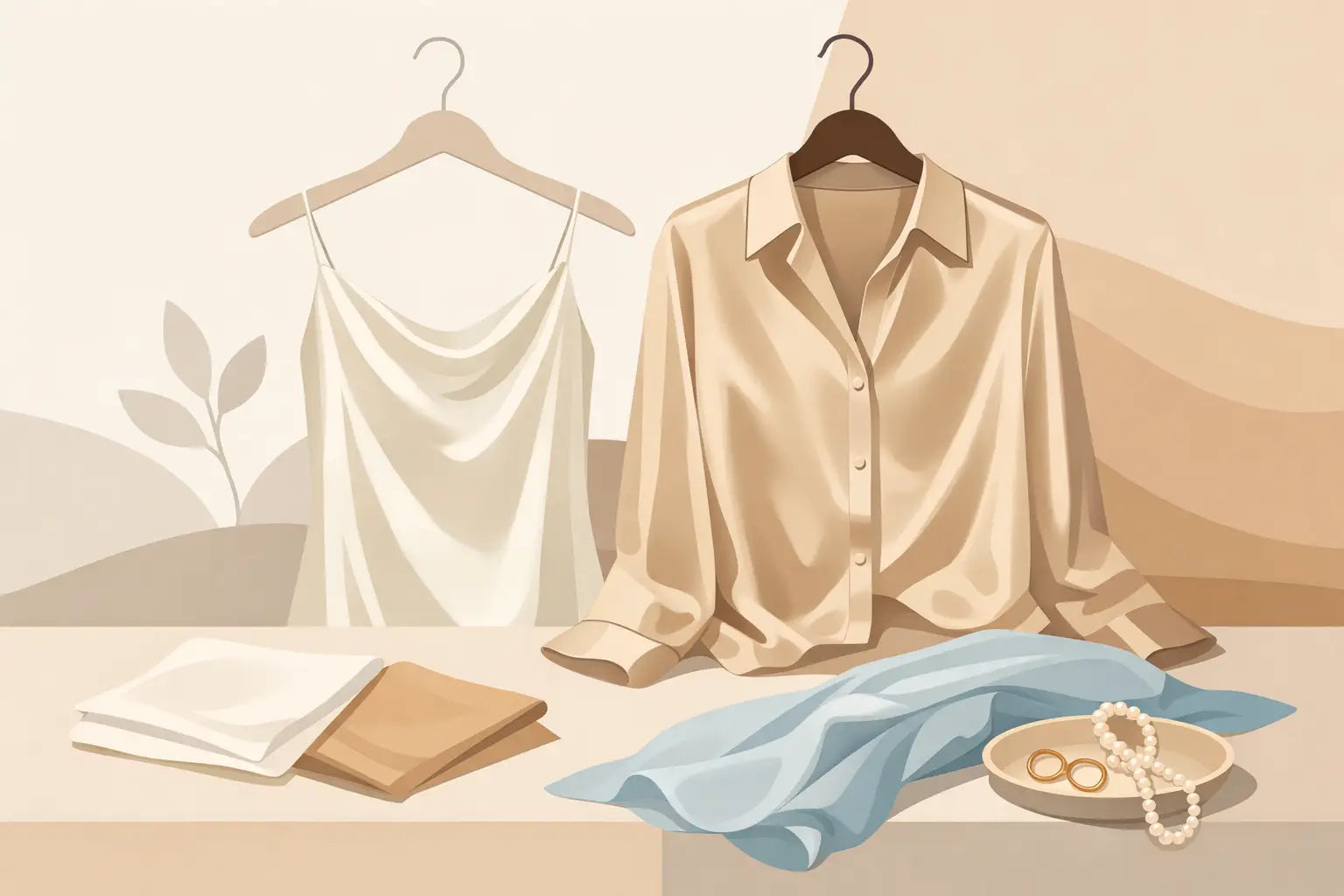 Silk Versus Satin for a Considered Wardrobe