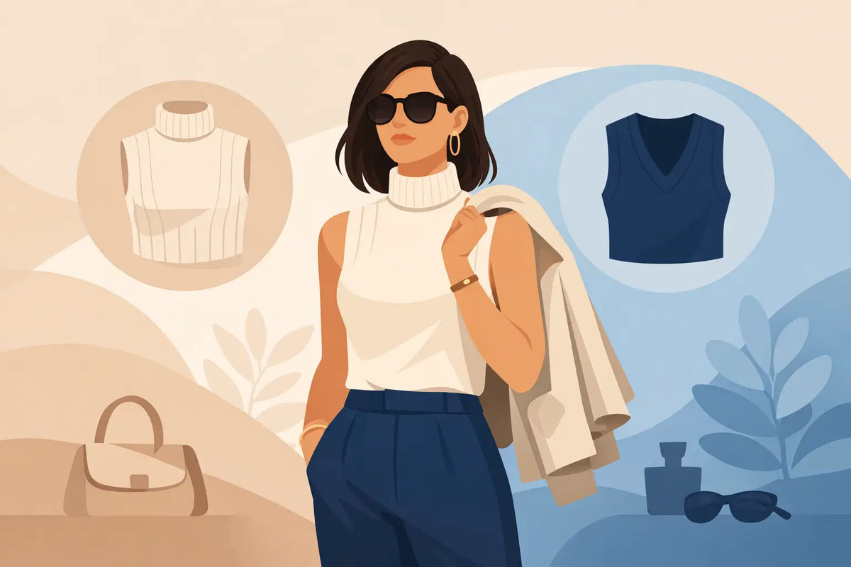 How to Wear Sleeveless Knitwear with Ease