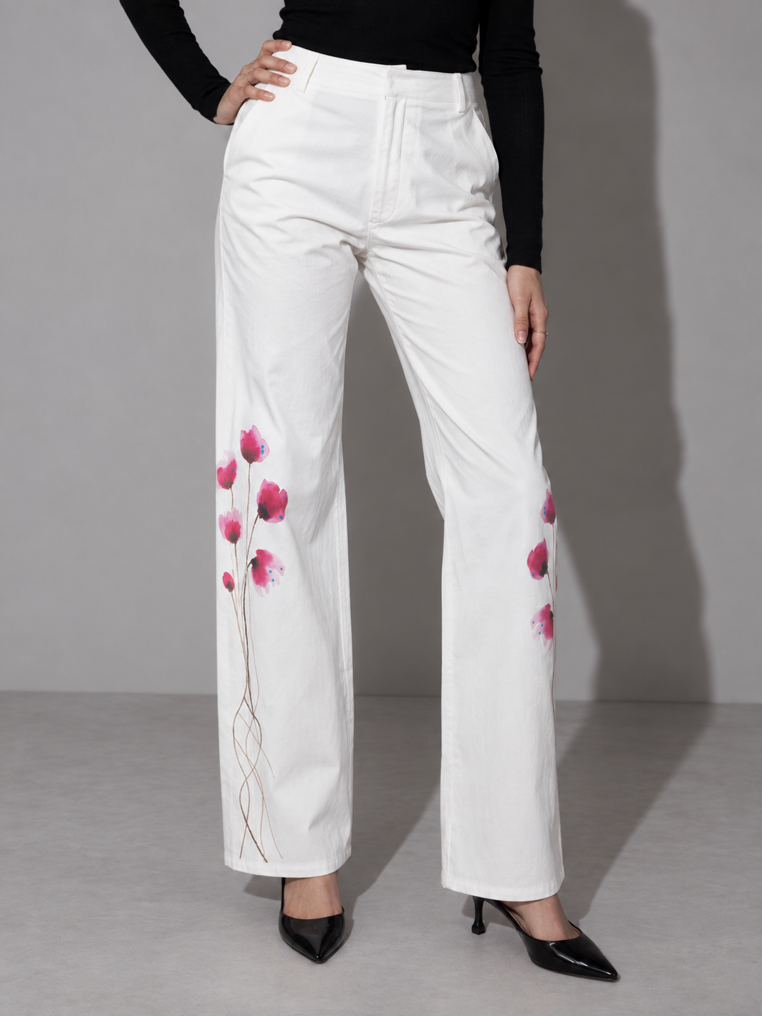 Rose Floral Pants