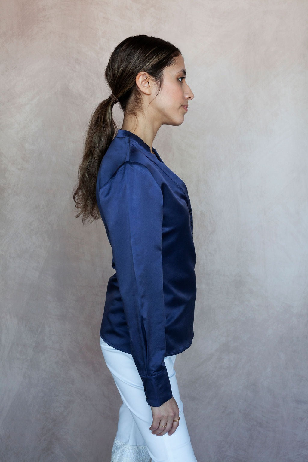 Fallon Silk V-Neck Blouse