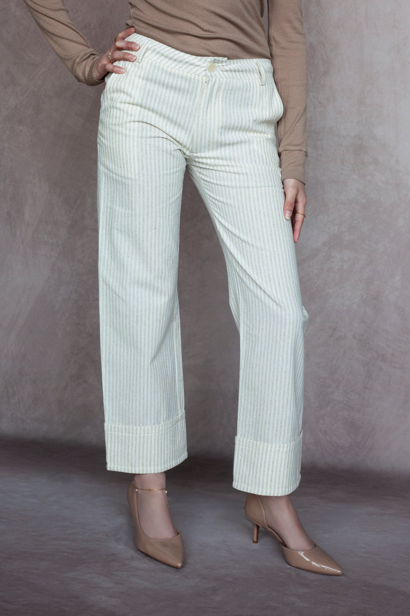 Hudson Pinstripe Trousers