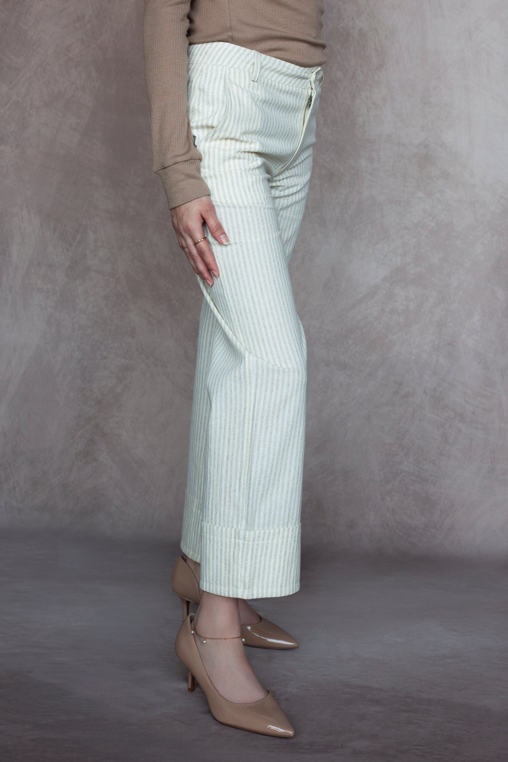 Hudson Pinstripe Trousers