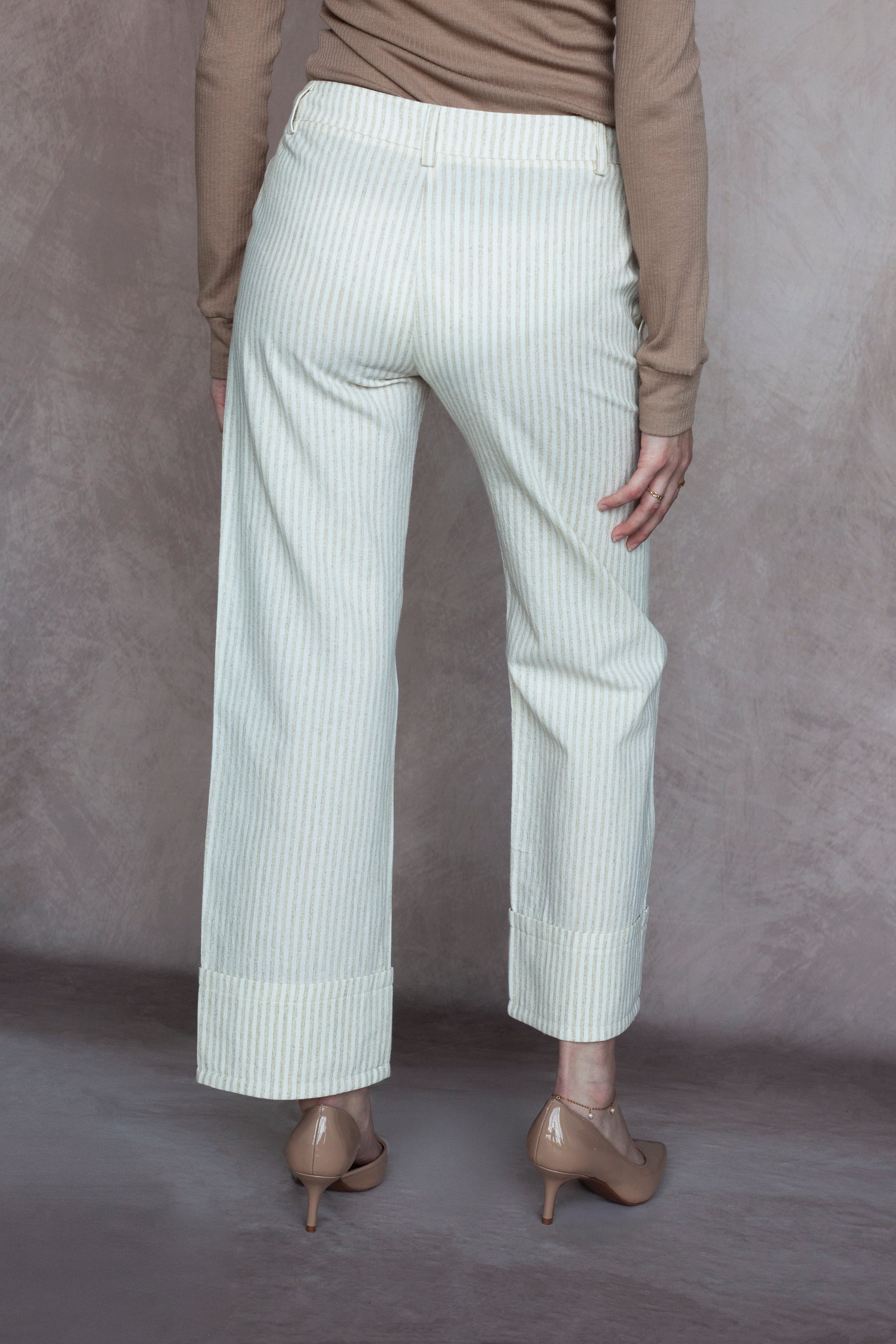Hudson Pinstripe Trousers