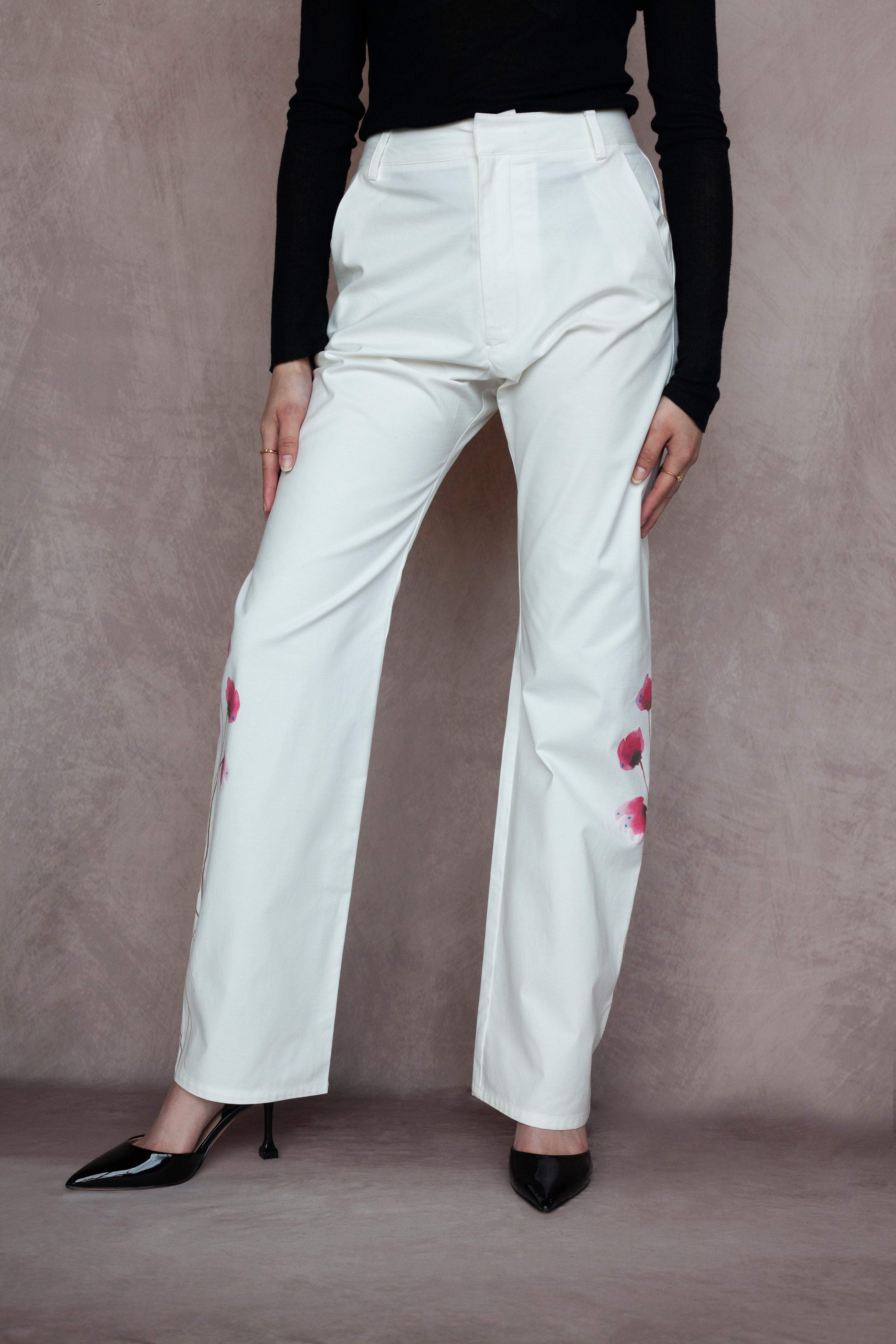 Rose Floral Pants