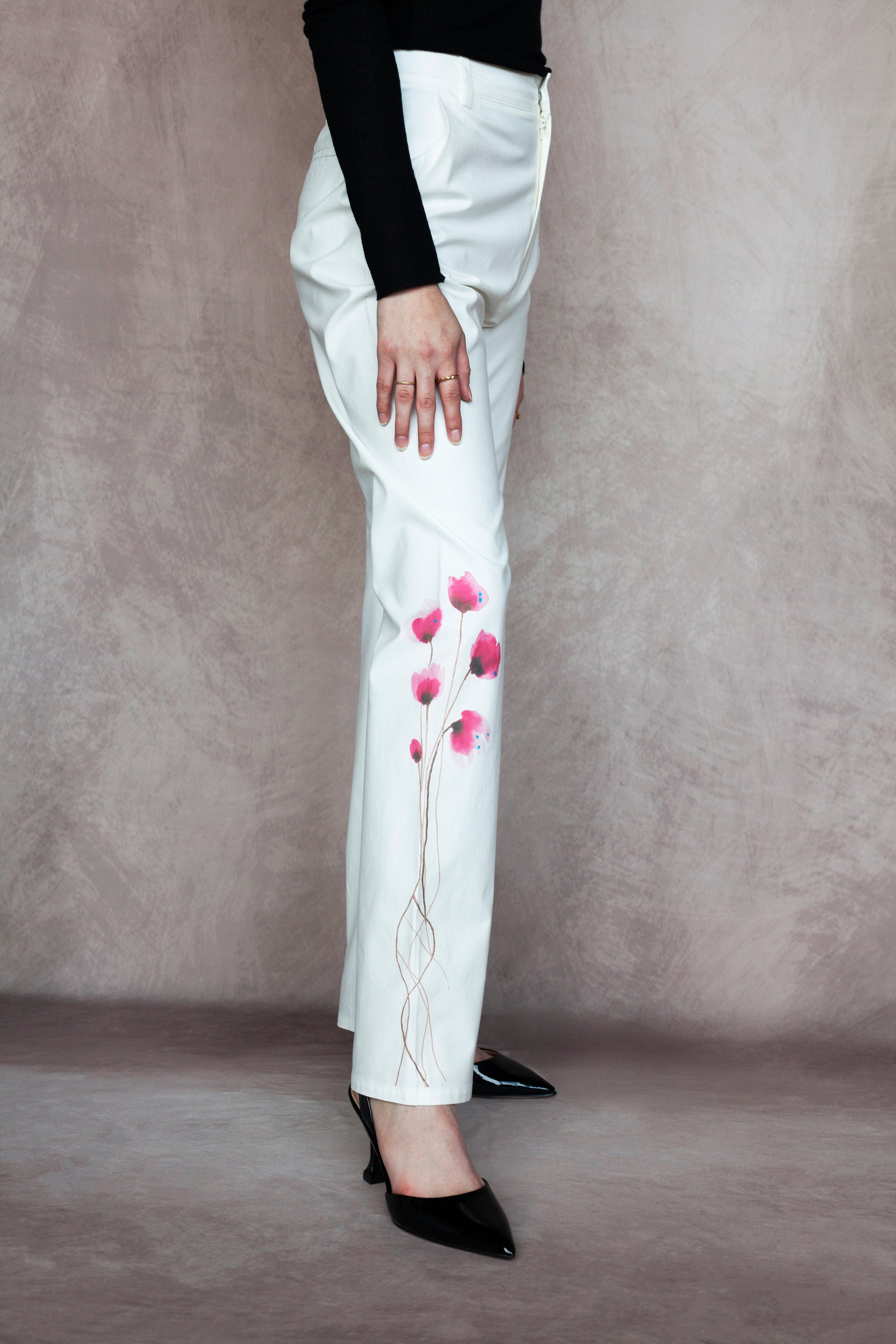 Rose Floral Pants