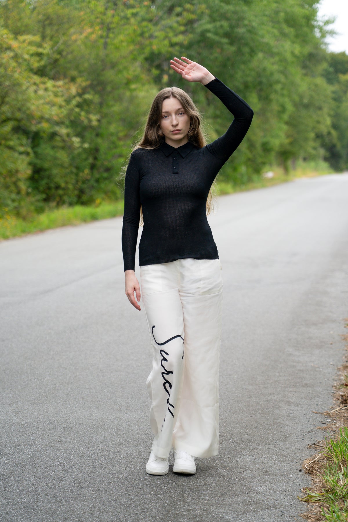 Surele Wide-Leg Drawstring Pants