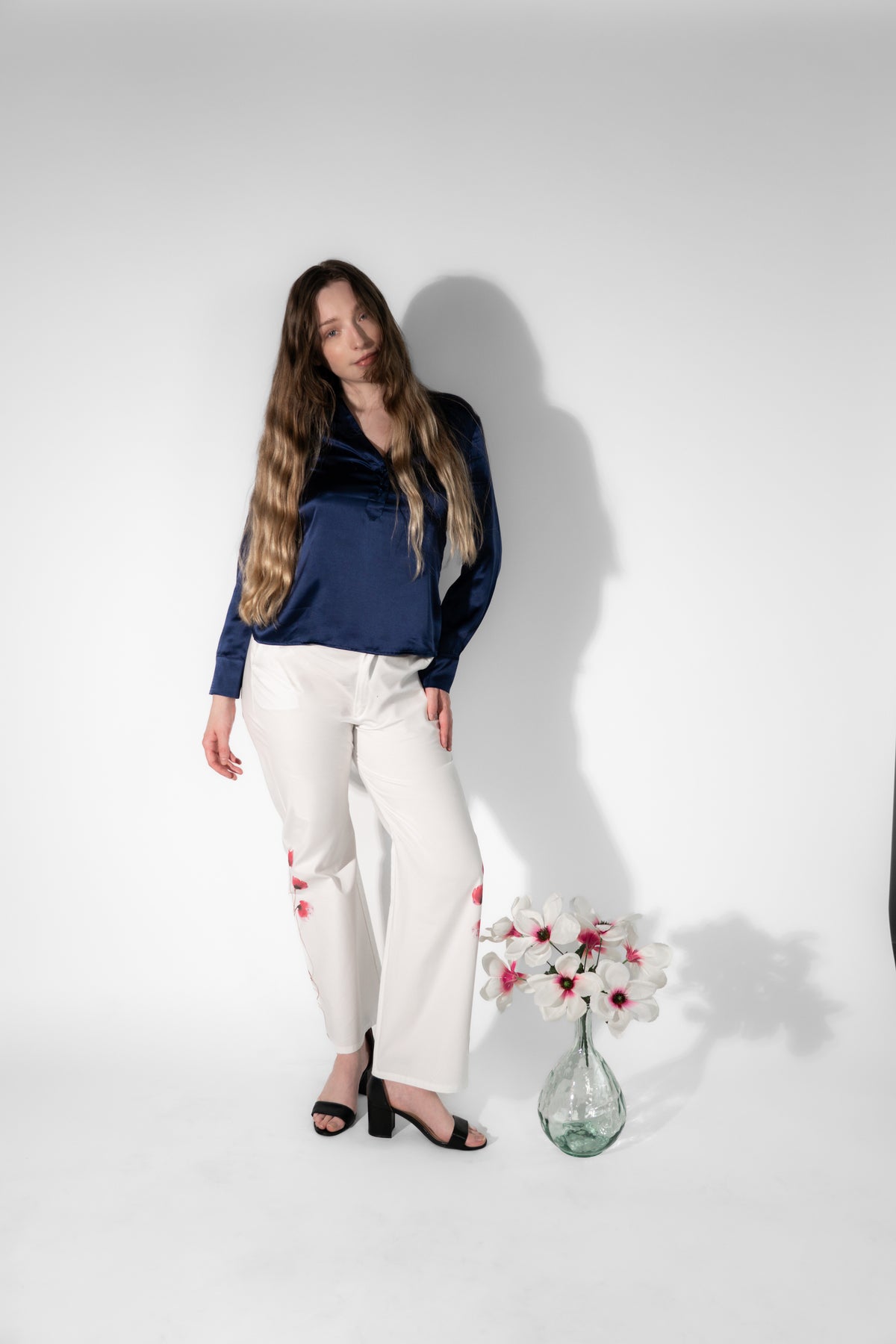 Rose Floral Pants